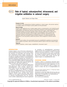 Role of topical, subconjunctival, intracameral, and irrigative