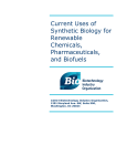 Current Uses of Synthetic Biology for Renewable Chemicals