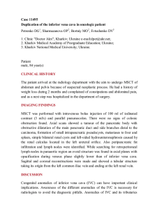 Case 11495 Duplication of the inferior vena cava in oncologic