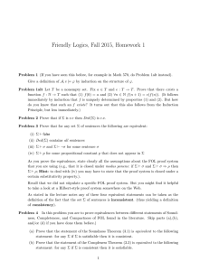 Friendly Logics, Fall 2015, Homework 1