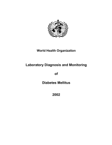 Laboratory Diagnosis and Monitoring of Diabetes Mellitus 2002