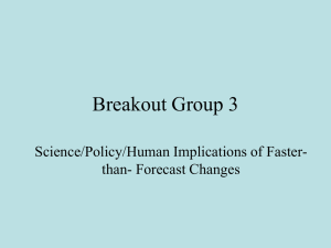 Breakout Group 3 - Arctic Research Consortium of the United States