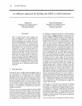 An efficient approach for finding the MPE in belief networks