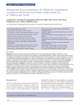 Management Recommendations for Metabolic