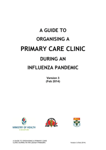 primary care clinic - National Medical Research Council