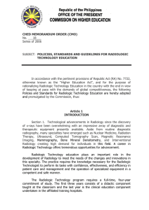 Policies Standards And Guidelines For Radiologic Technology