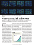 Gene data to hit milestone