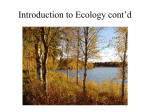 Why and how to study ecology - Powerpoint for Sept. 14.