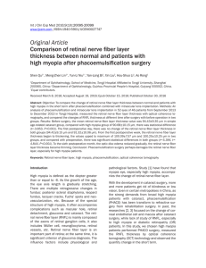 Comparison of retinal nerve fiber layer thickness between normal