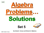 Lesson 5 Problems - Adjective Noun Math