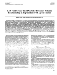 Left Ventricular End-Diastolic Pressure-Volume