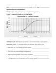 Population Ecology Graph WS - Hackettstown School District