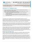 Radiology Rounds - May 2016 - Variations in CT Radiation Dose