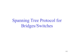 Spanning Tree Protocol for Bridges/Switches