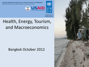 Tourism - UNDP Climate Change Adaptation