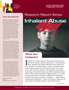 Inhalant Abuse - National Drug Court Resource Center