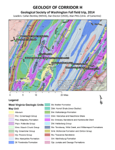 geology of corridor h - Geological Society of Washington