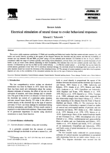 Electrical stimulation of neural tissue to evoke behavioral responses