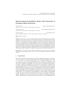 Representing Probabilistic Rules with Networks of