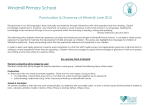 Grammar Policy June 2015 - Windmill Primary School, Raunds.