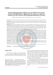 Echocardiographic Follow-Up of Patent Foramen Ovale and the