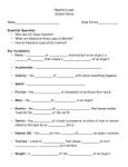 Newton`S Laws Guided Notes