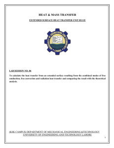 To calculate the heat transfer from an extended surface resulting