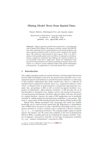 Mining Model Trees from Spatial Data