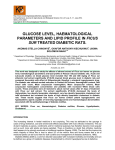 glucose level, haematological parameters and lipid profile in ficus