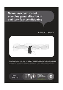 Neural mechanisms of stimulus generalization in auditory fear