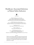 Healthcare-Associated Infections as Patient Safety Indicators