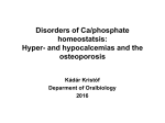 Disorders of Ca/phosphate homeostatsis: Hyper