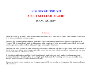 how did we find out about nuclear power? isaac asimov