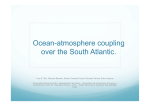 Ocean-atmosphere coupling over the South Atlantic.