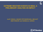 Extreme weather events in India- a preliminary analysis on impact