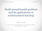 Multi-armed bandit problem and its applications in reinforcement