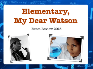 Elementary my dear Watson review