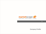 company presentation - Market research and consulting