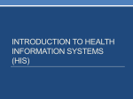 Introduction to Health Information Systems (HIS)