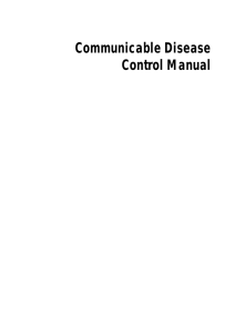 Communicable Disease Control Manual (New Zealand)