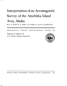 Interpretation of an Aeromagnetic Survey of the Amchitka Island
