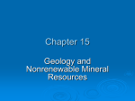 Geology and Nonrenewable Mineral Resources - Baxley