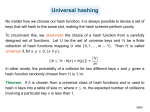 Universal hashing - mi.fu