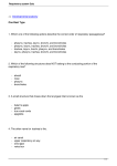 Respiratory system Quiz