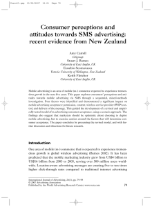 Consumer perceptions and attitudes towards SMS advertising