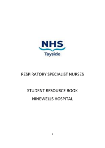 Objectives for Student Nurses - School of Nursing and Midwifery