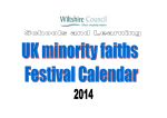 Minority Faith Calendar 2014