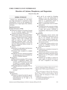 Calcium, Phosphorus, and Magnesium Disorders