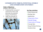 conservative forces, potential energy