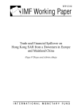 Trade and Financial Spillover on Hong Kong SAR from a